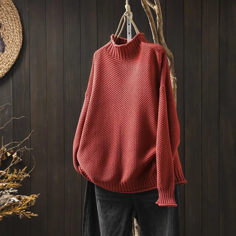 MARGARETA - COMFORTABLE KNITTED SWEATER