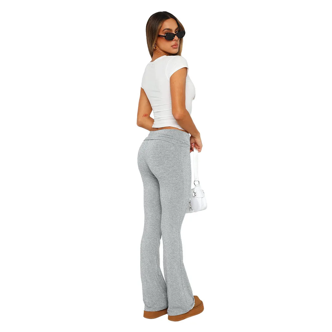 MB FASHION High-Waisted Flared Lounge Pants 6686LY