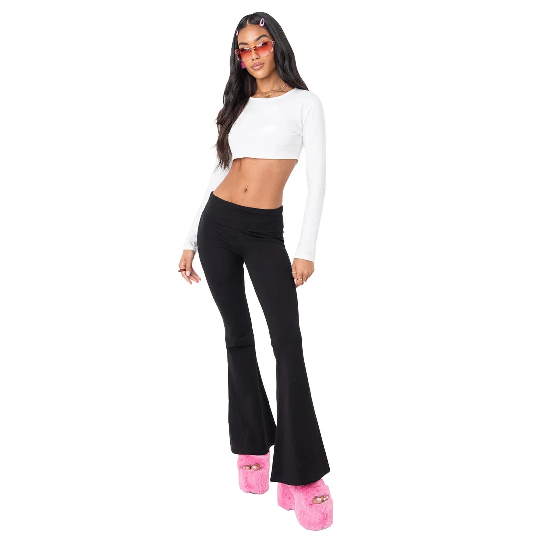 MB FASHION High-Waisted Flared Lounge Pants 6686LY