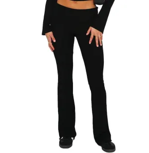 MB FASHION High-Waisted Flared Lounge Pants 6686LY