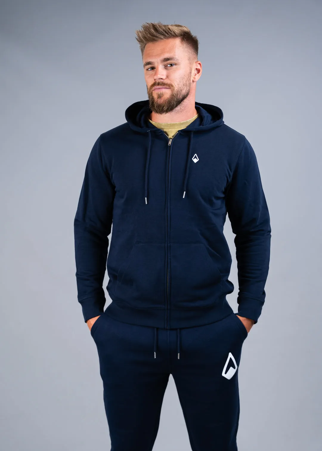 MEN'S LOGO SIGNATURE ZIPPER-HOODIE