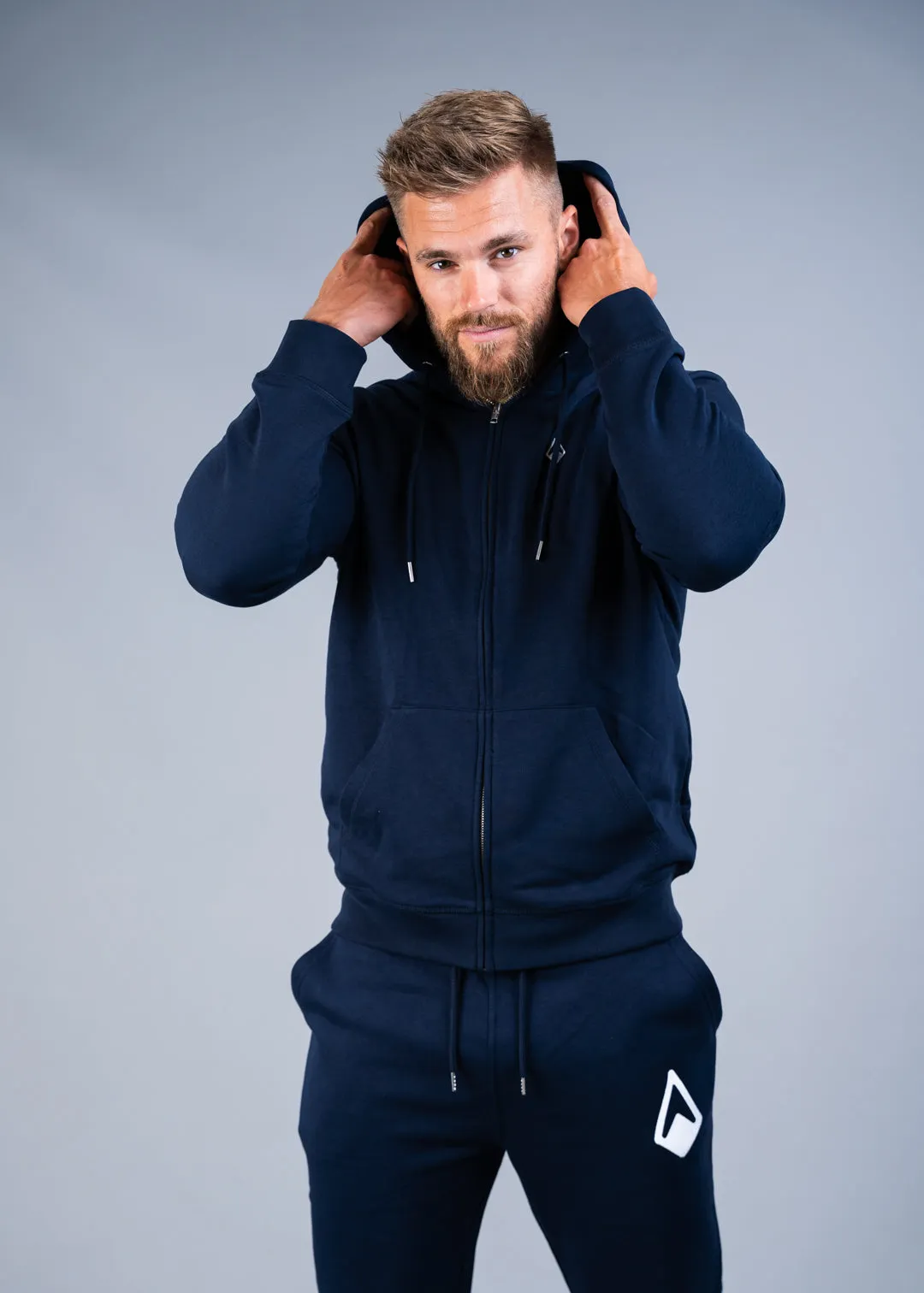 MEN'S LOGO SIGNATURE ZIPPER-HOODIE