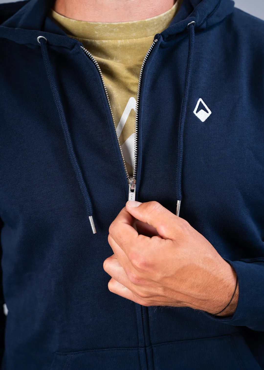 MEN'S LOGO SIGNATURE ZIPPER-HOODIE