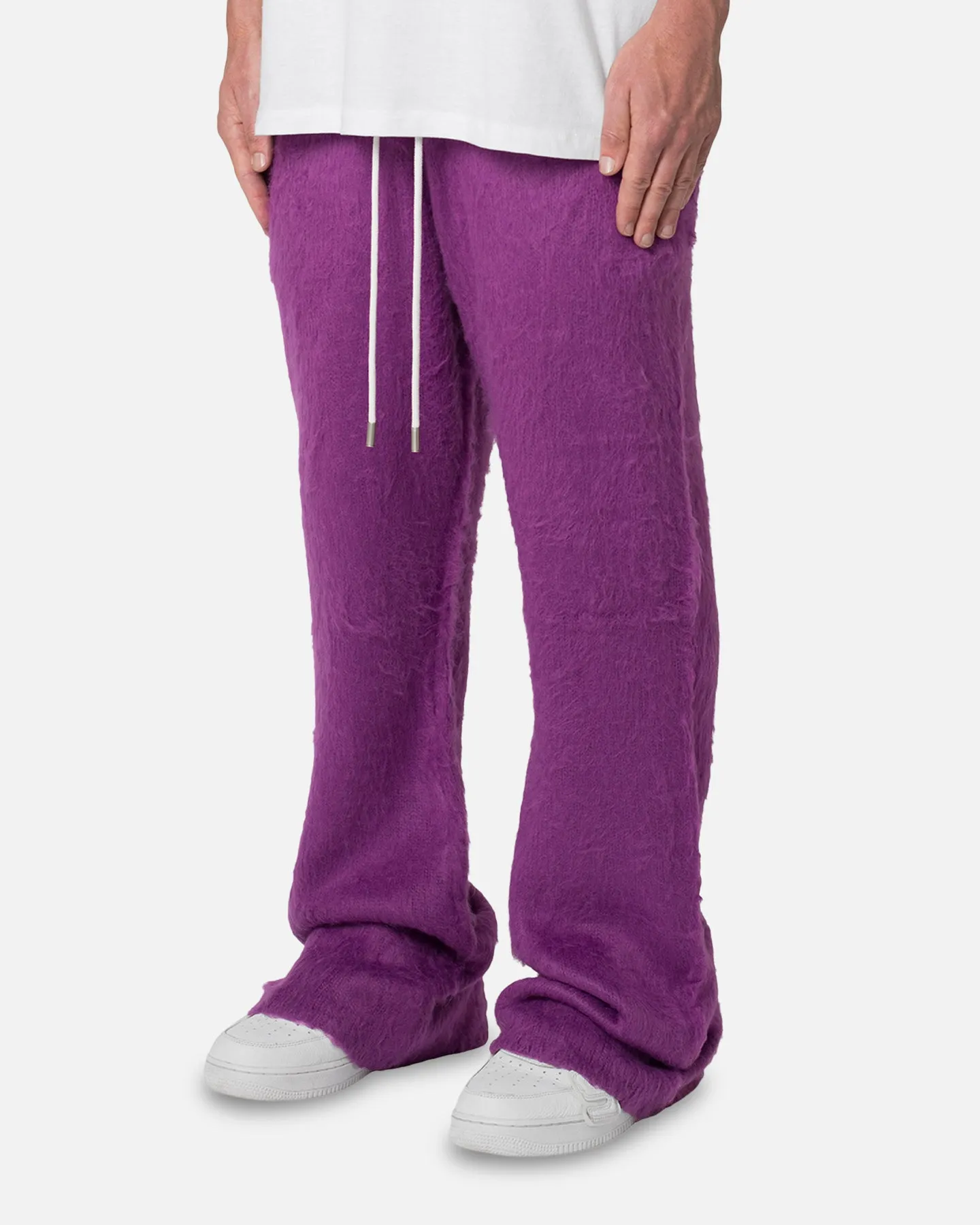 MNML Fuzzy Sweatpants Purple