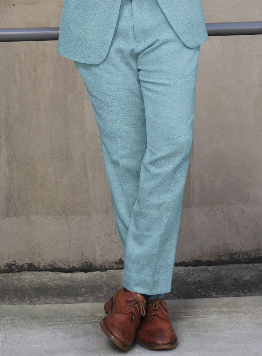 Naples Light Blue Tweed Suit