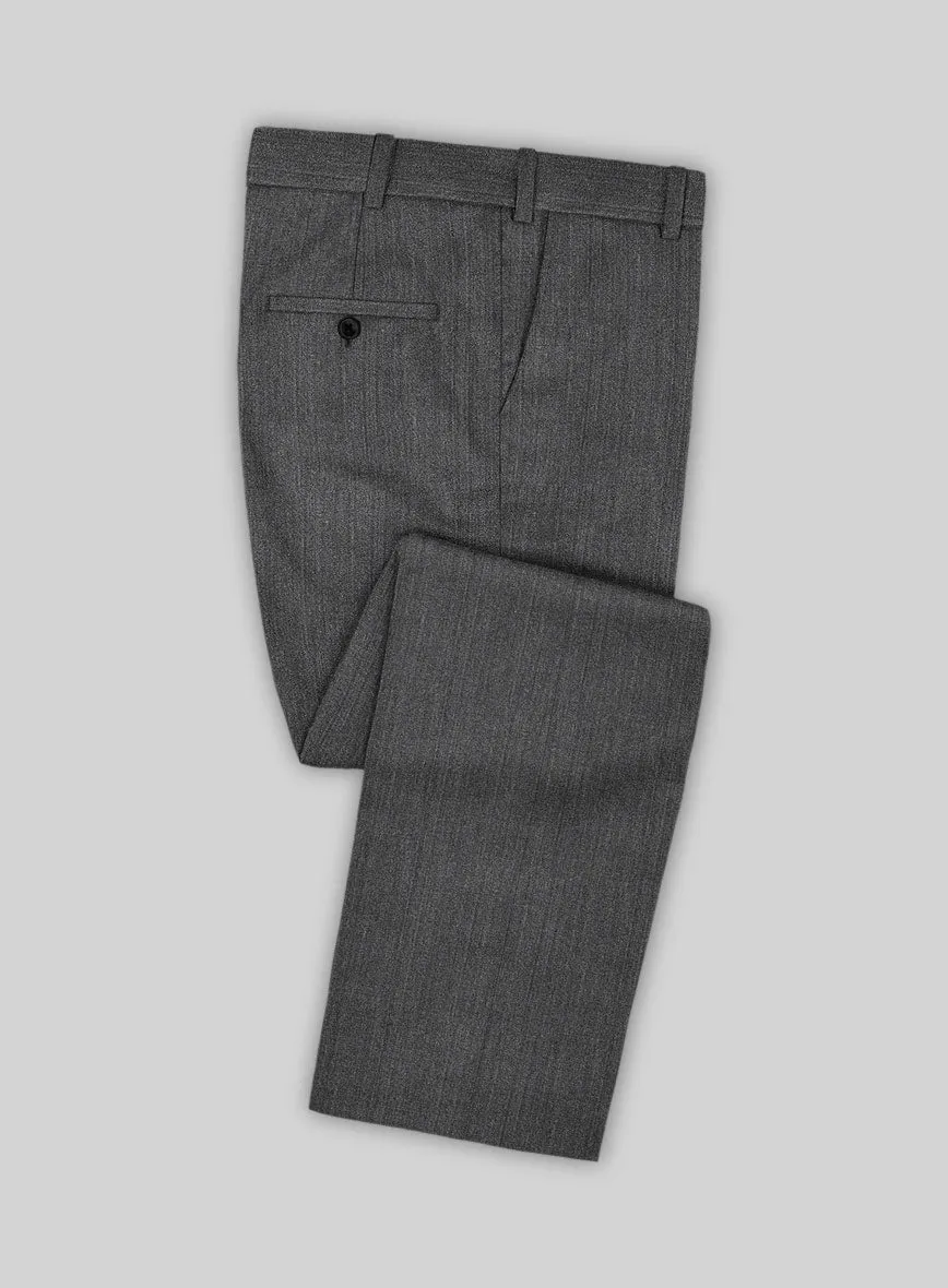 Napolean English Charcoal Wool Suit