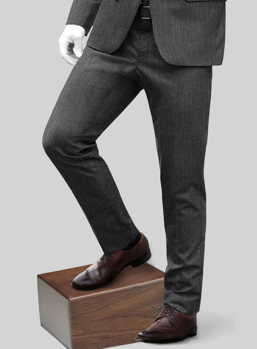 Napolean English Charcoal Wool Suit