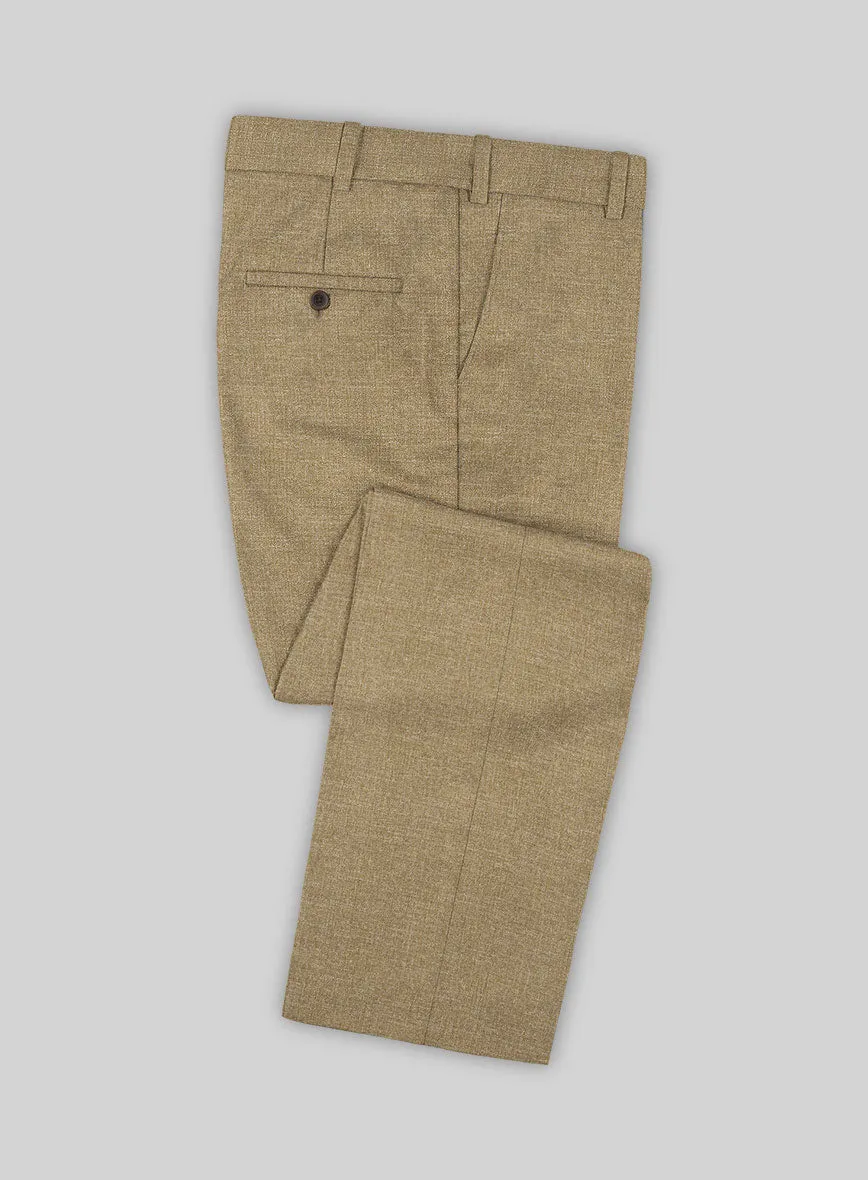 Noble Maple Khaki Wool Silk Linen Suit