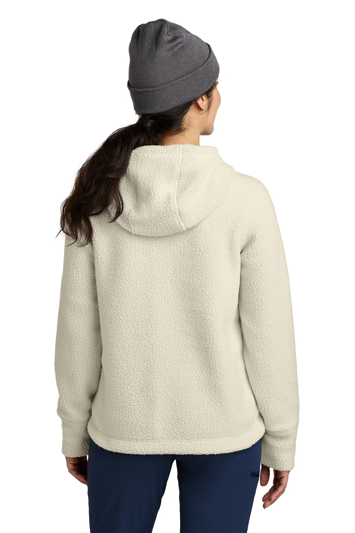 Outdoor Research Womens Packwood Fleece Pullover Custom Hoodies, Oat/ Navy