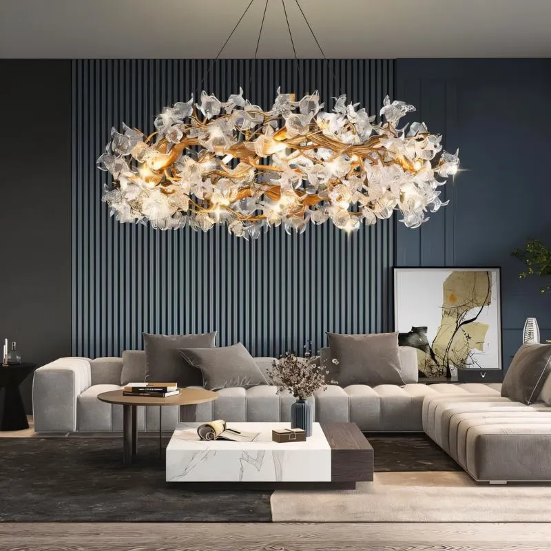 Petala Crystal Round Chandelier