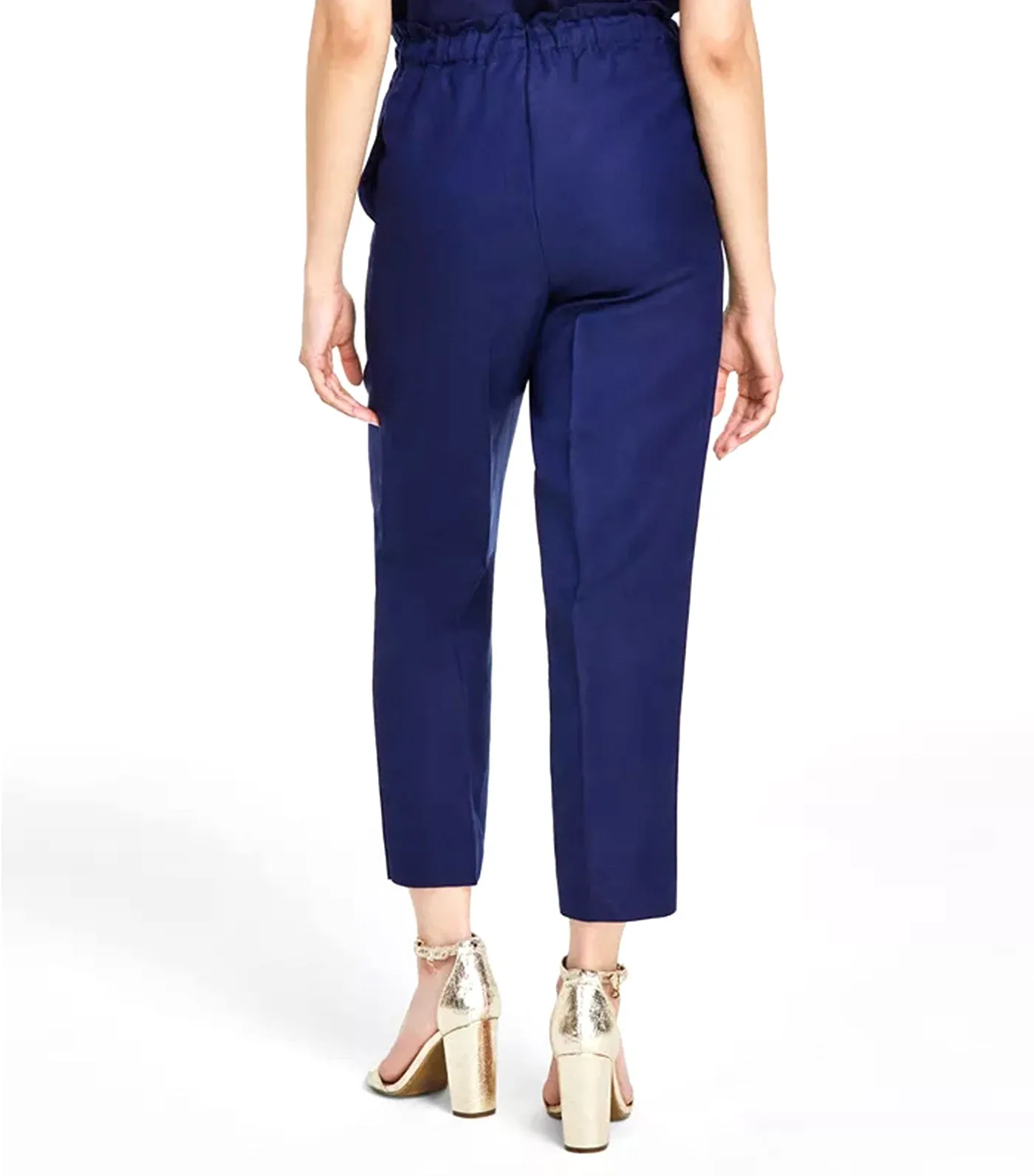 Petite Drawstring-Waist Cropped Pull-On Pants Distant Mountain