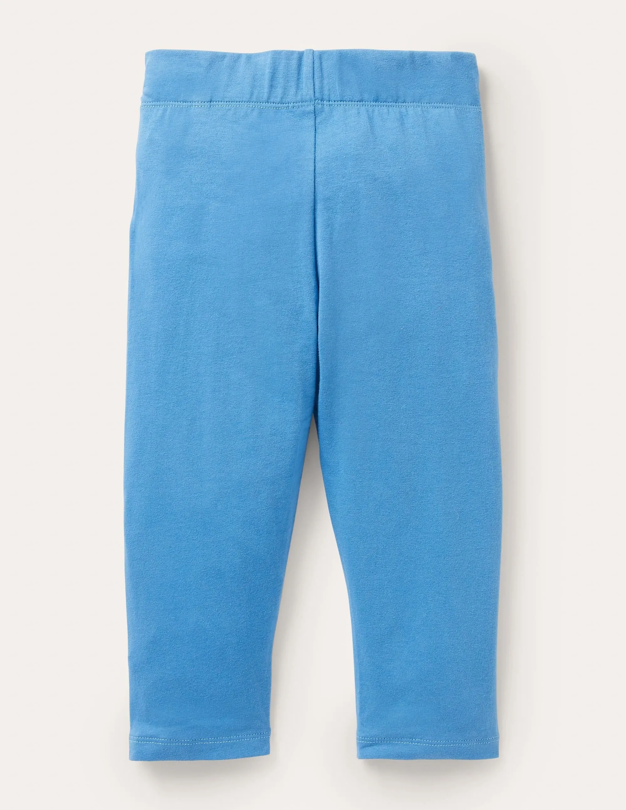 Plain Cropped Leggings-Elizabethan Blue