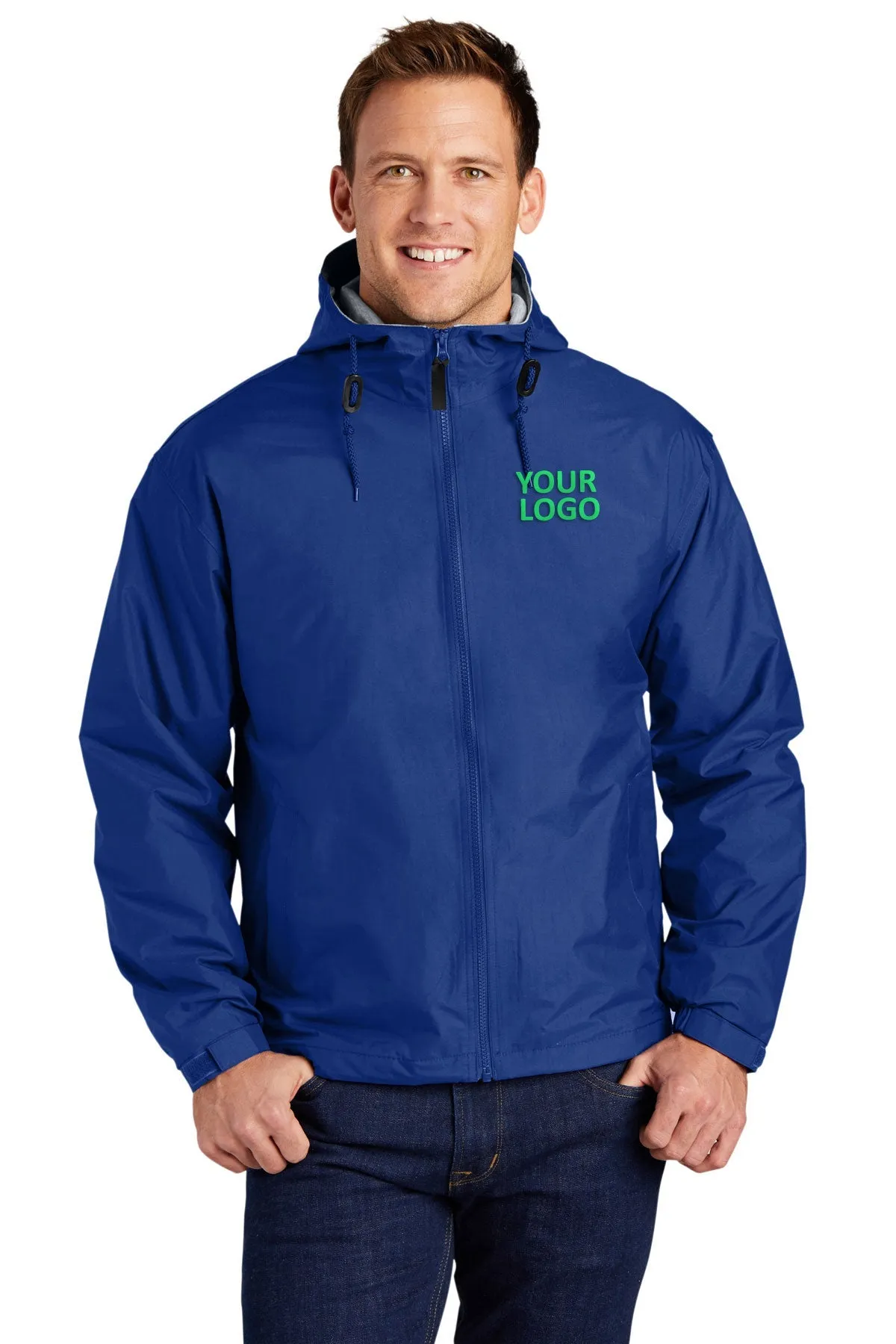 Port Authority Customized Team Jackets, Royal/Light Oxford