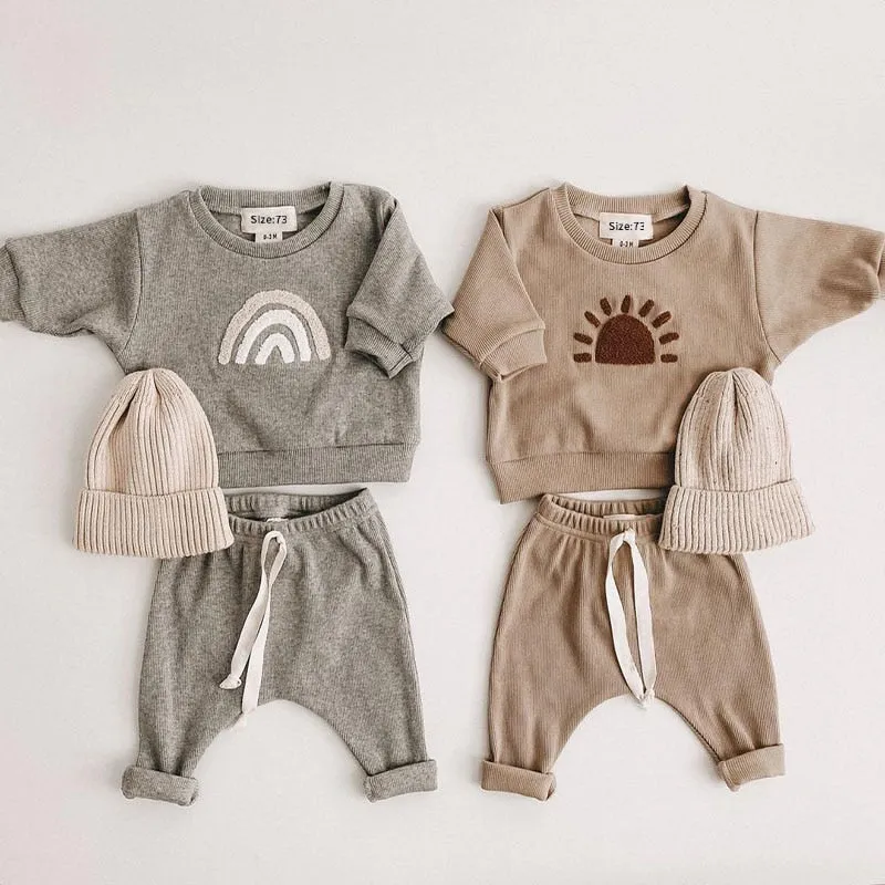 Rainbow and Sunnie Kids Sweater Set