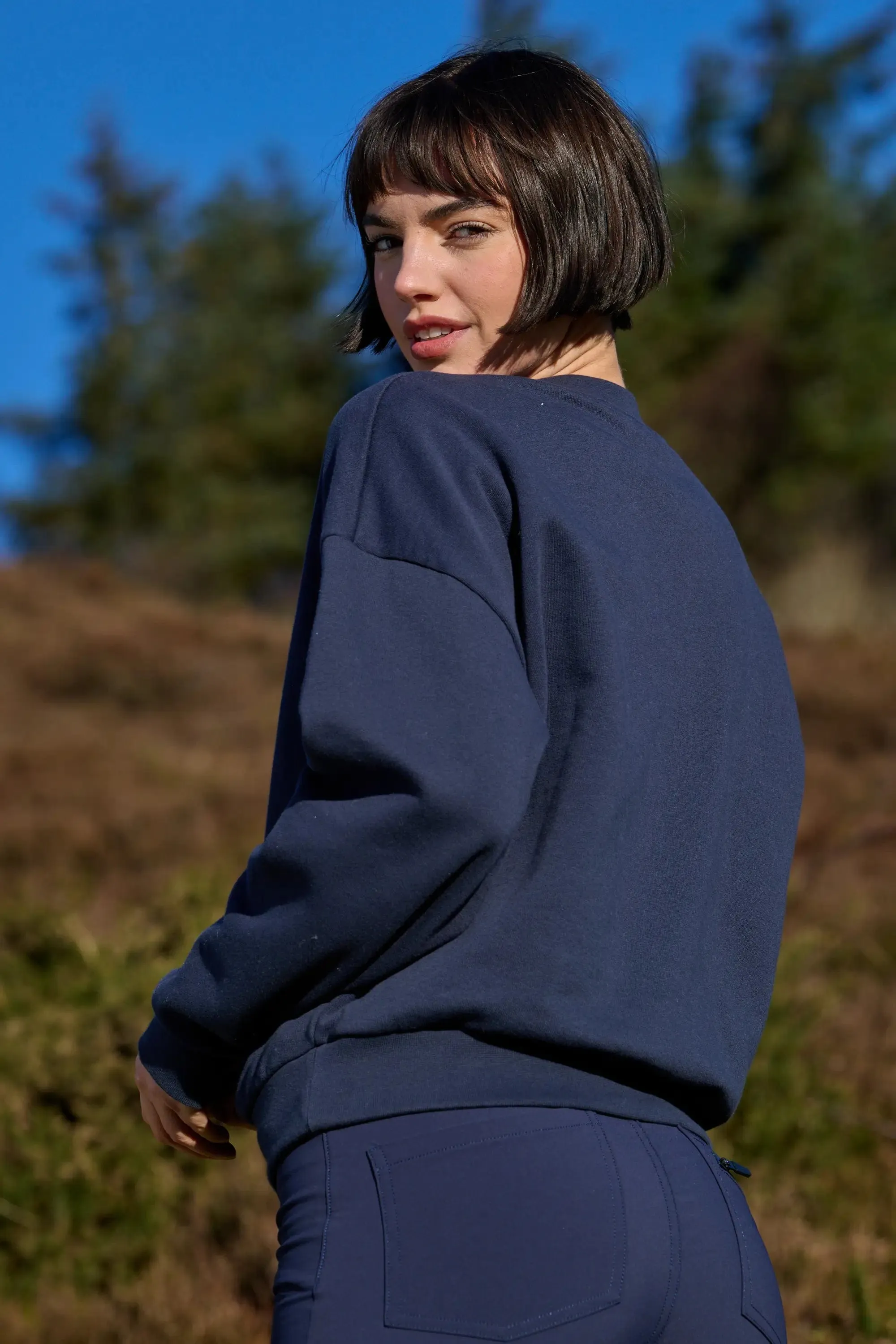 Retreat Crew Neck Sweatshirt - Deep Navy