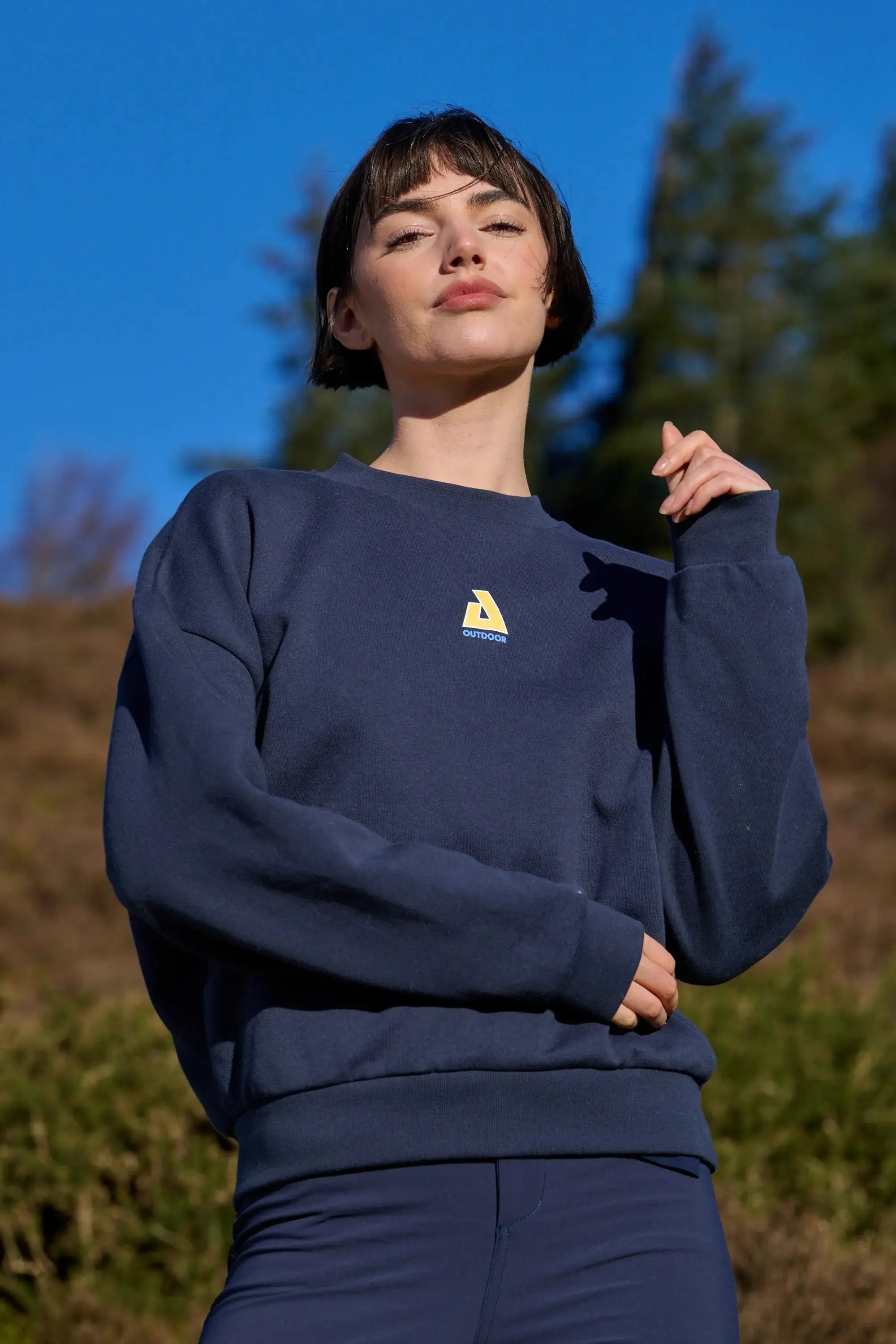 Retreat Crew Neck Sweatshirt - Deep Navy