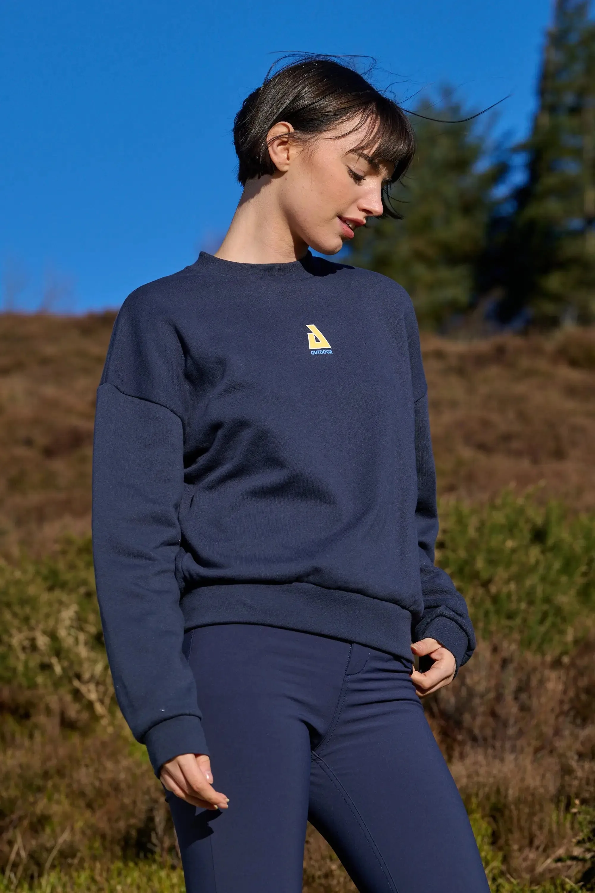 Retreat Crew Neck Sweatshirt - Deep Navy