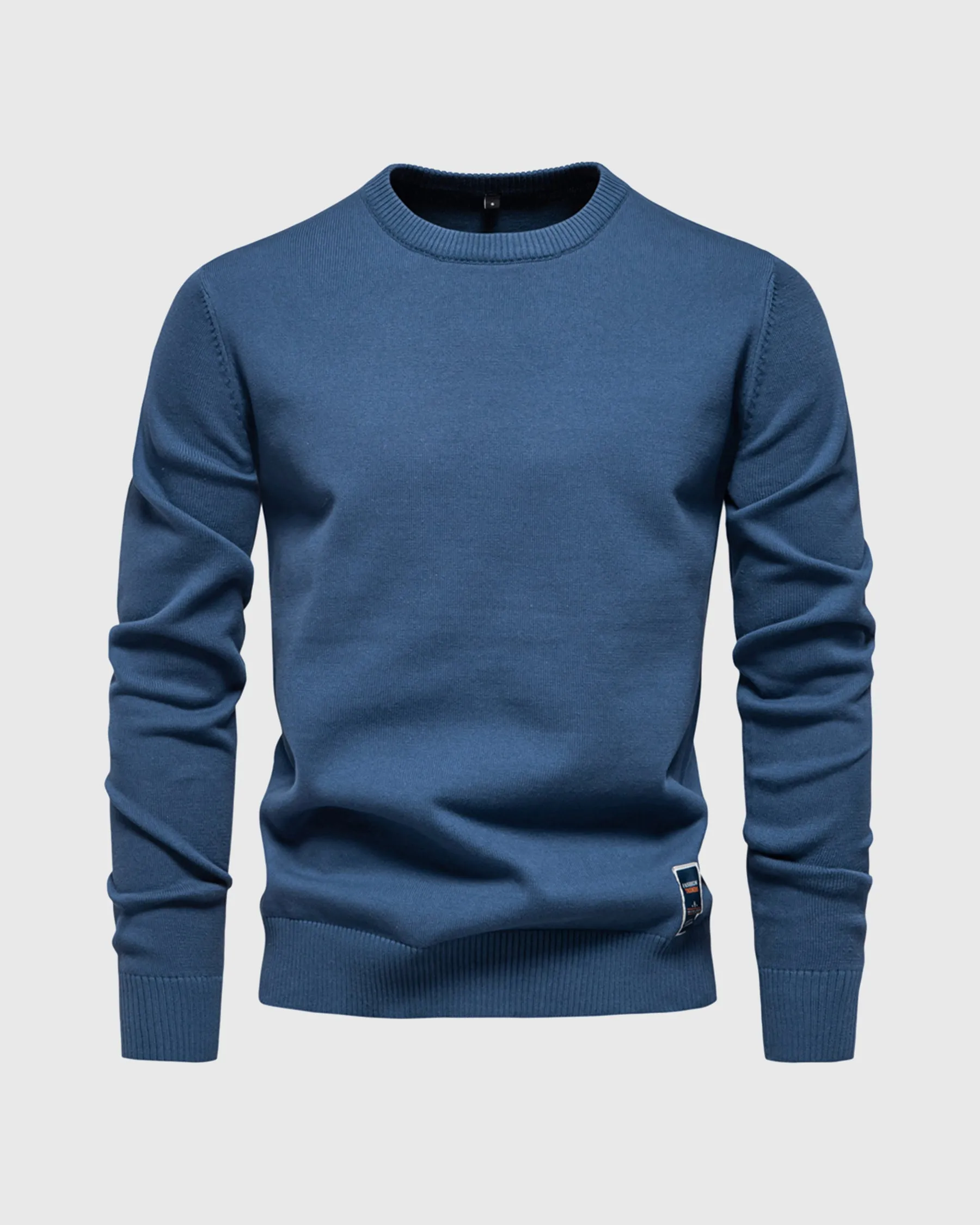 Ribbed Crew Neck Sweater