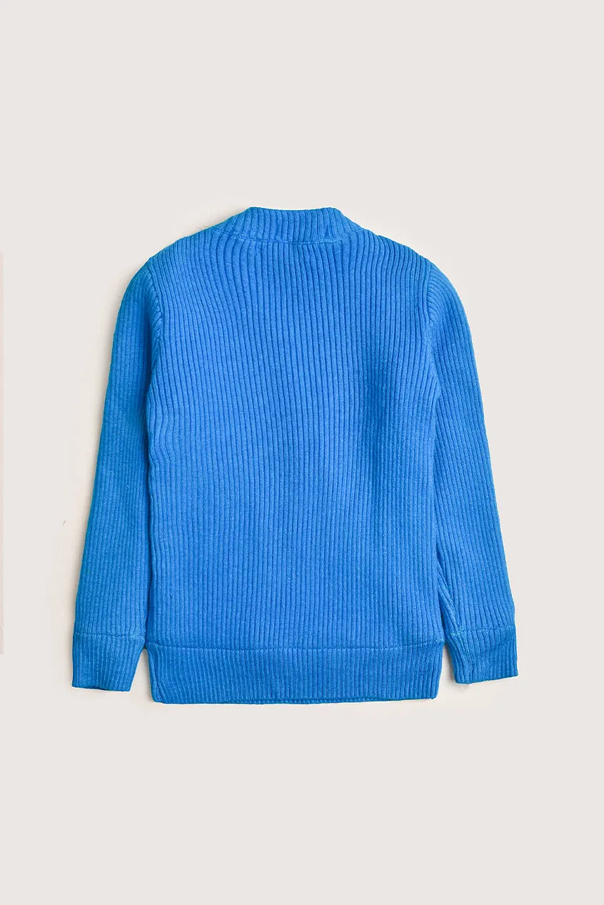 Royal Blue Knit Sweater