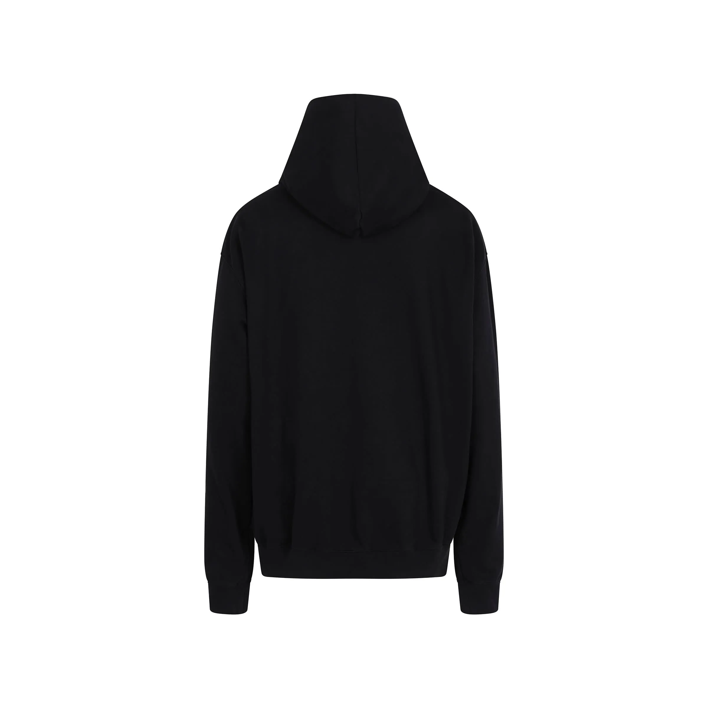 Scattered Numeric Logo Hoodie in Black