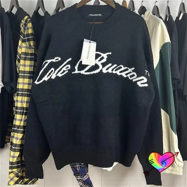 Solid Cole Buxton Letter Knit Sweater