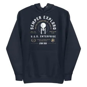 Star Trek Semper Exploro Adult Hoodie