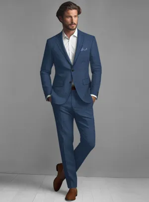 Stone Blue Linen Suit