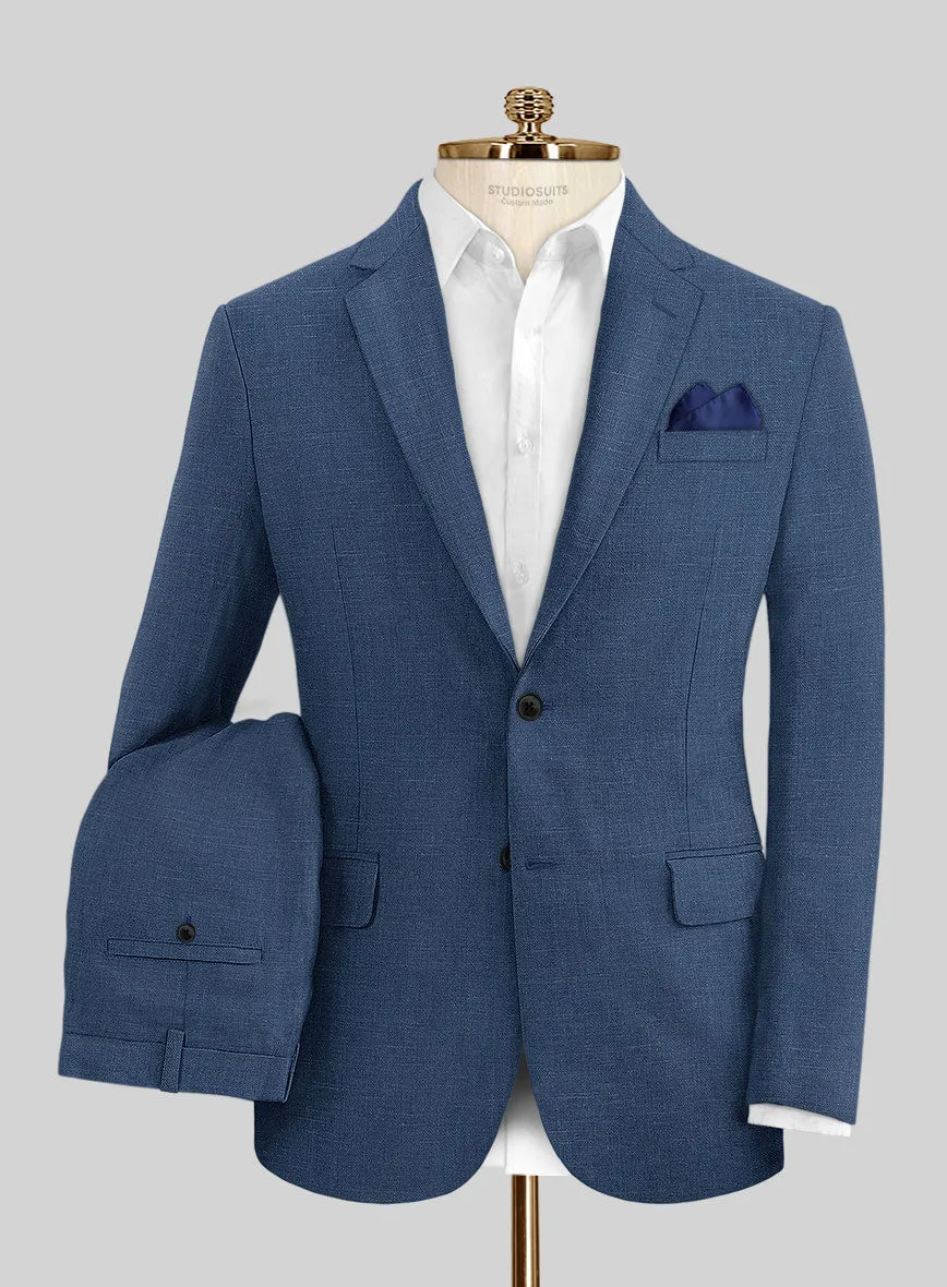 Stone Blue Linen Suit