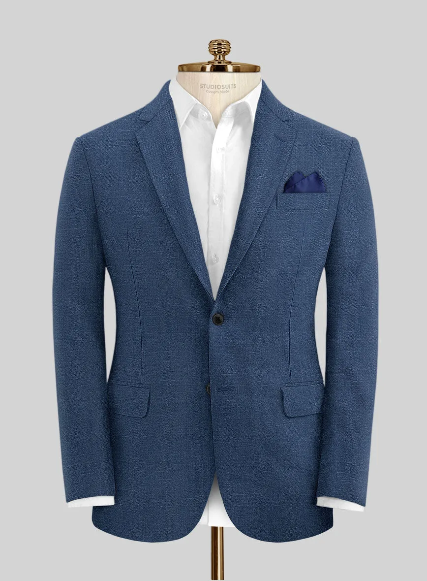 Stone Blue Linen Suit