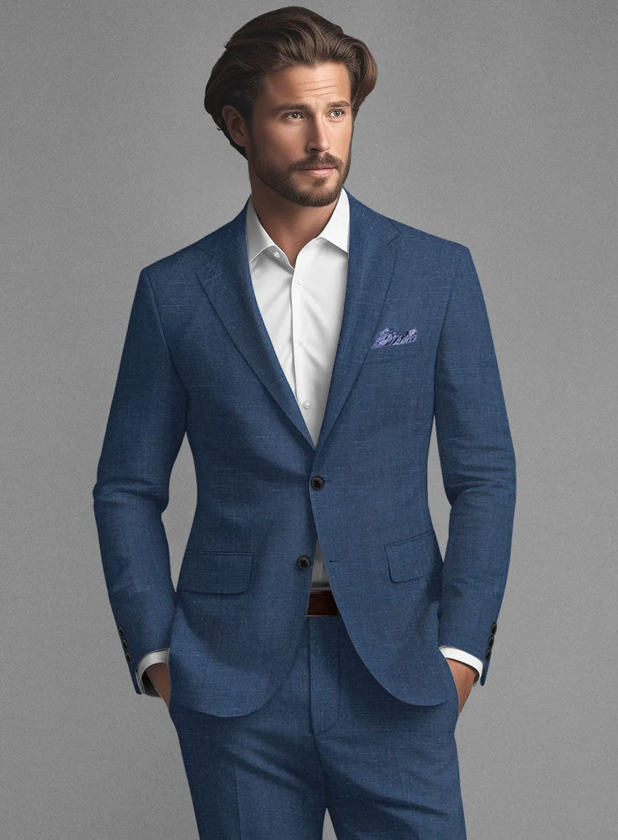 Stone Blue Linen Suit