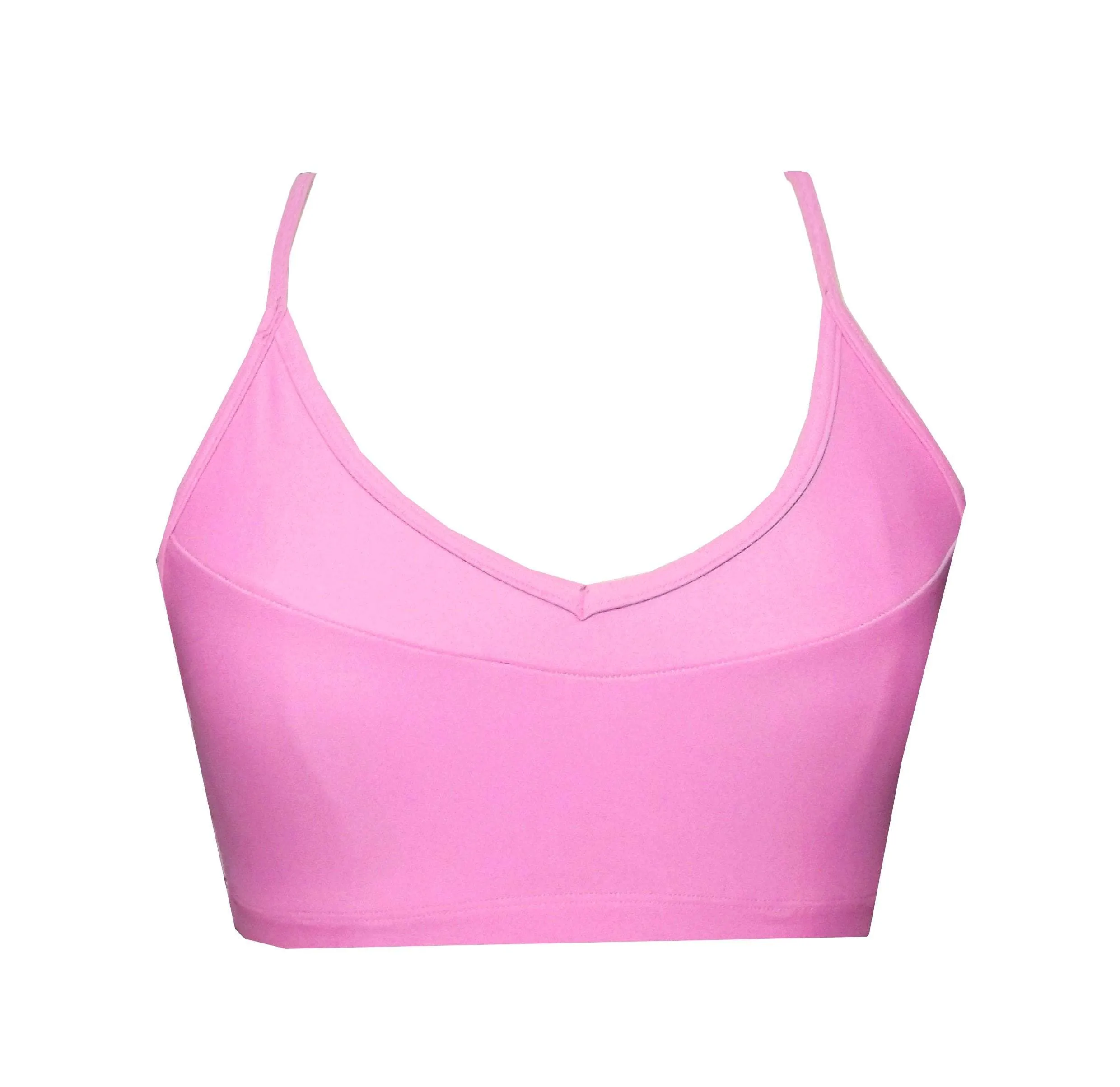 Strappy Powder Pink Crop Top BK117pnk