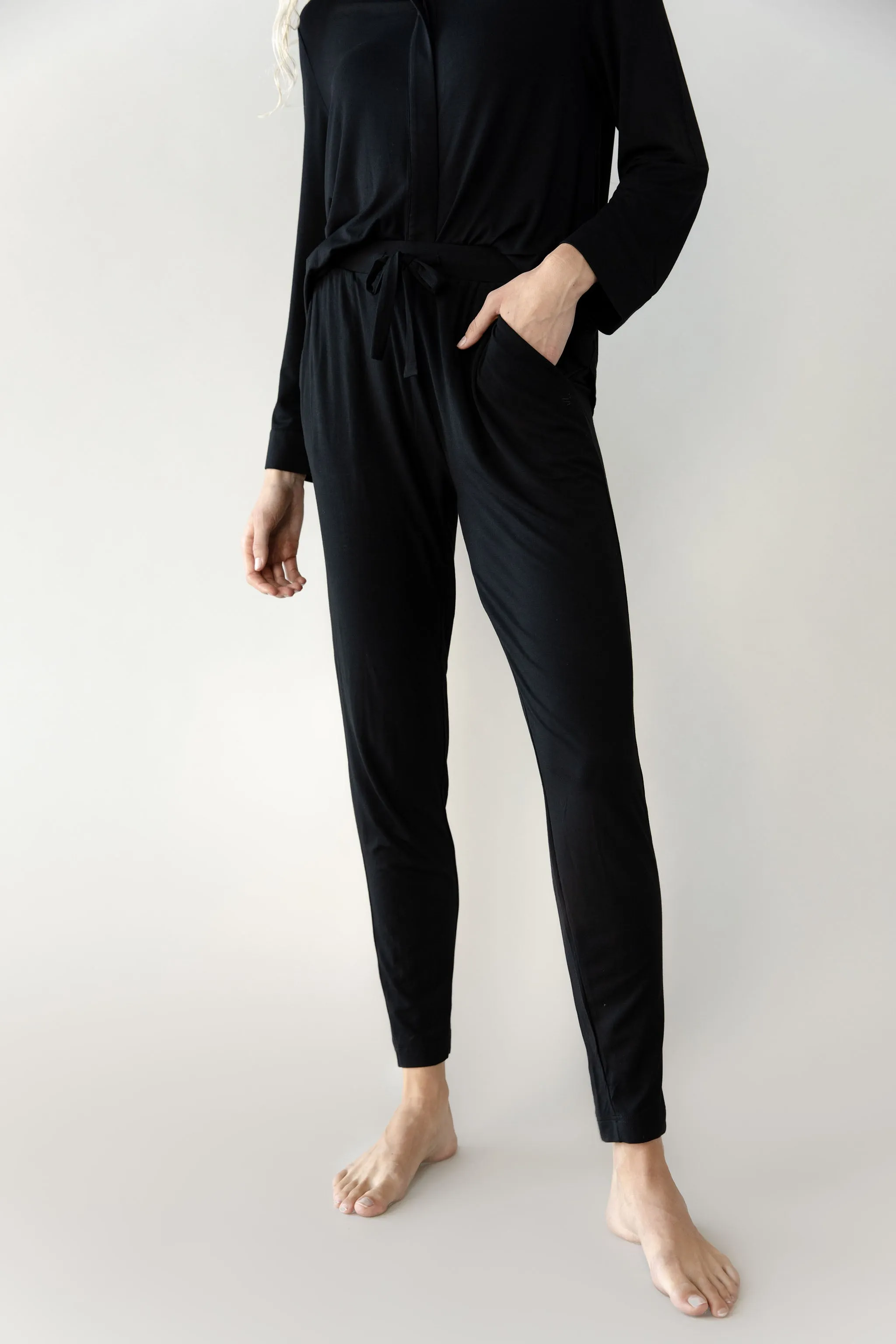 Stretch Knit Bamboo Tapered Pant