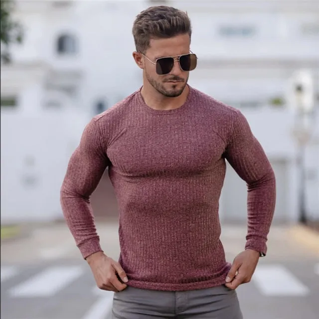 Stylish Slim Fit Knit Pullover Sweater