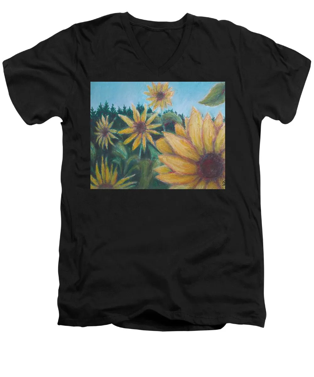 Sunny Flower ~ Men's V-Neck T-Shirt