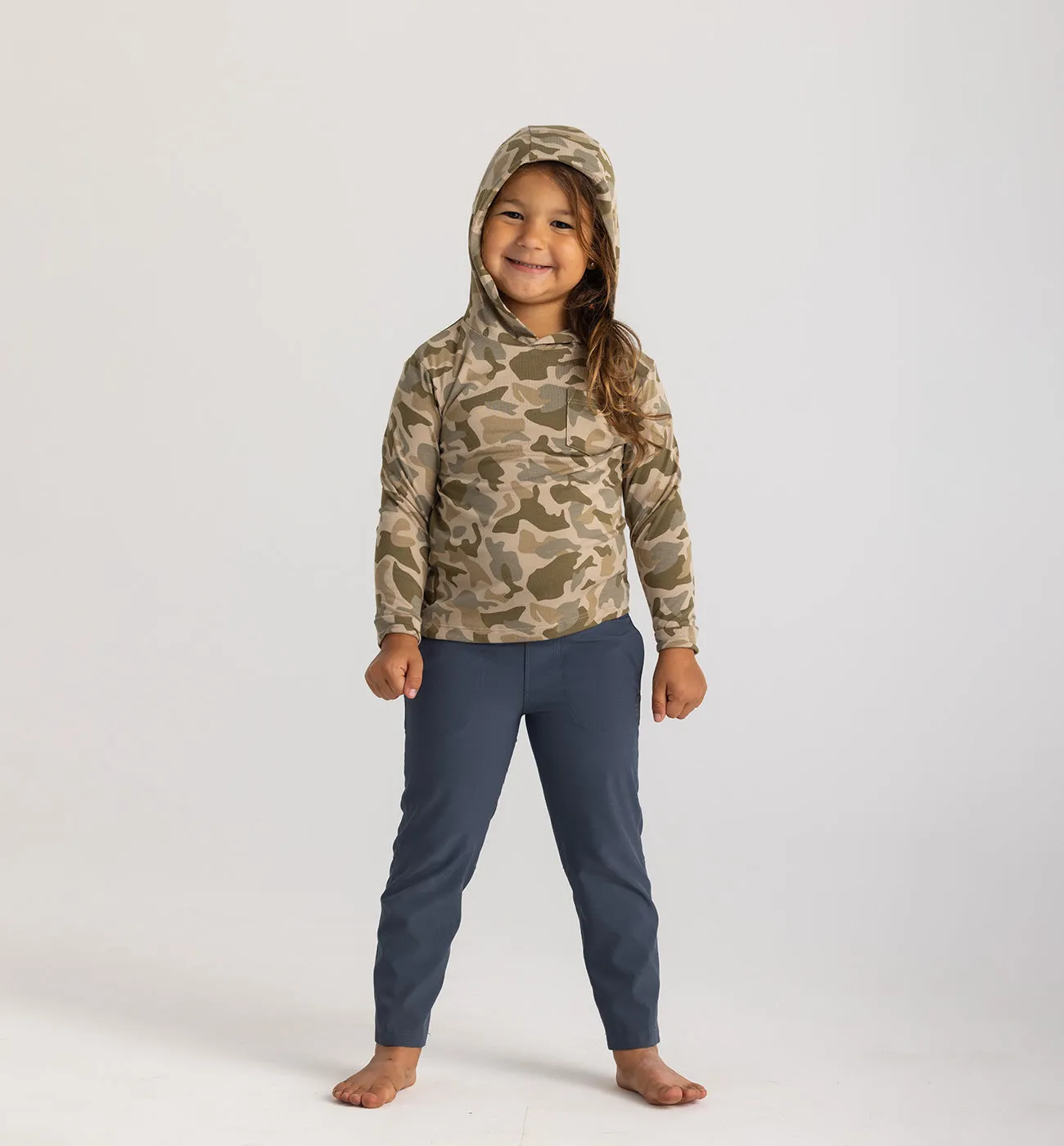 Toddler Bamboo Shade Hoodie - Barrier Island Camo