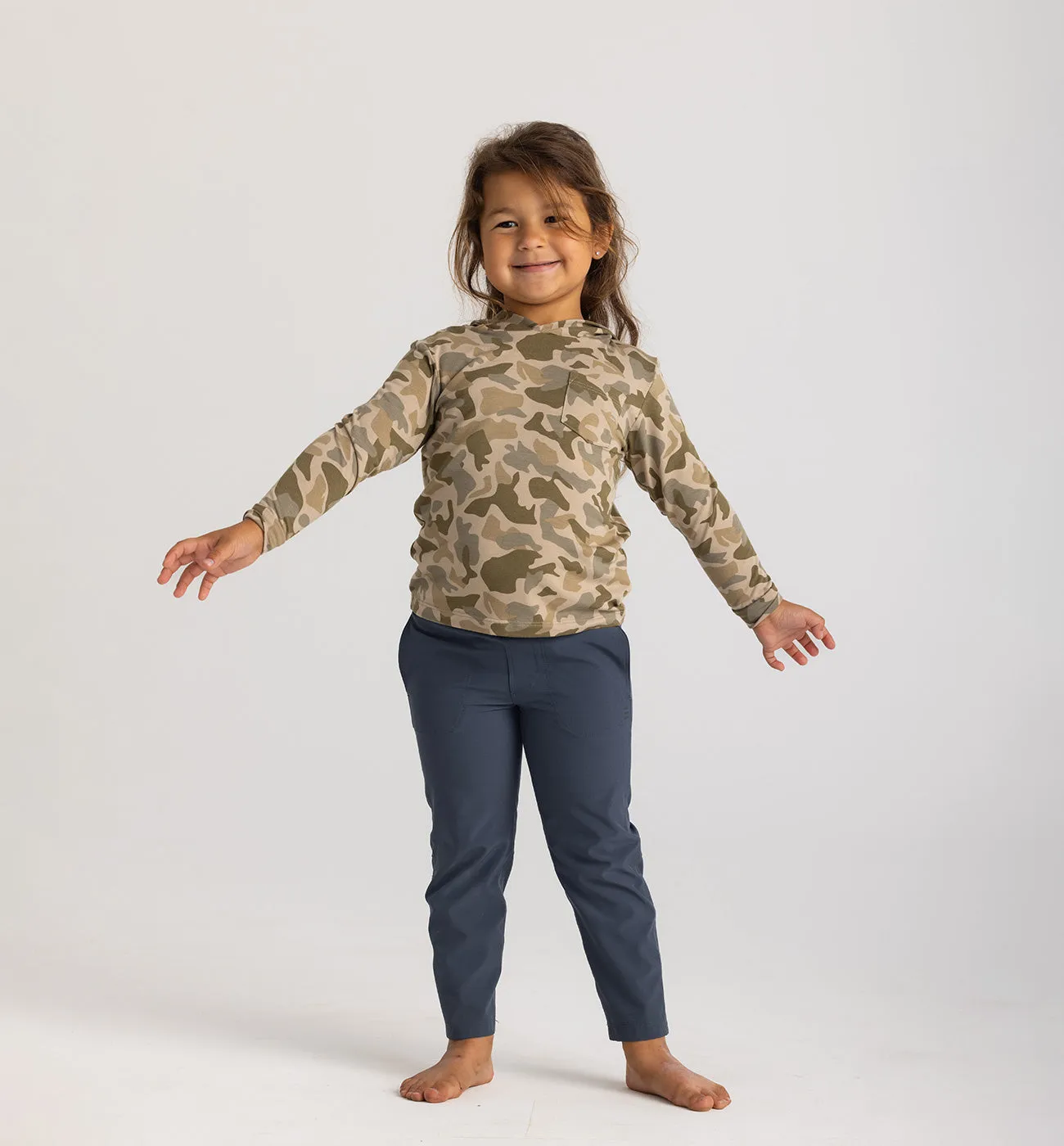 Toddler Bamboo Shade Hoodie - Barrier Island Camo