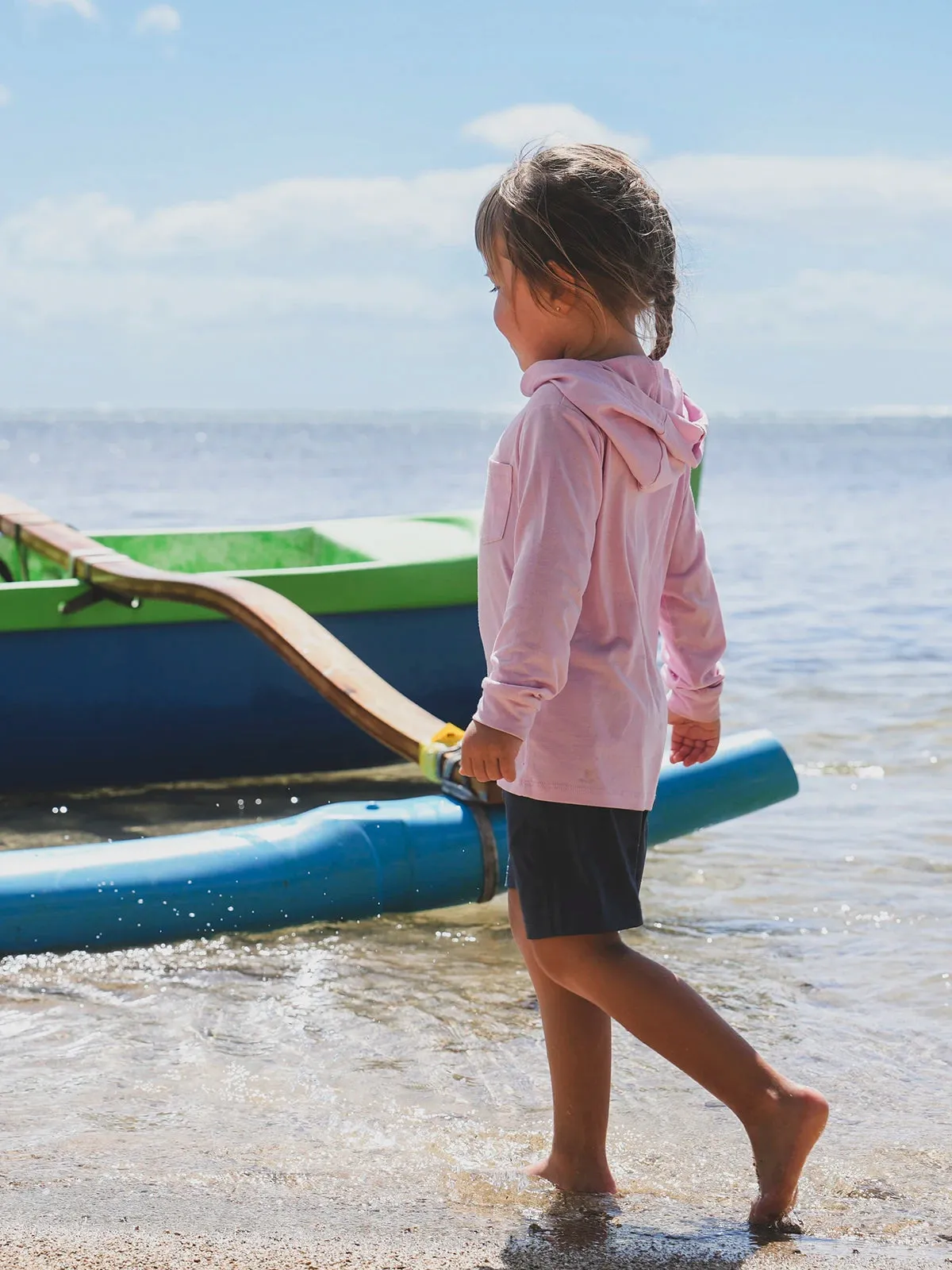 Toddler Bamboo Shade Hoodie - Ocean Mist