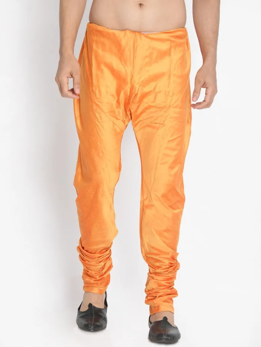 VASTRAMAY Men's Orange Cotton Blend Pyjama