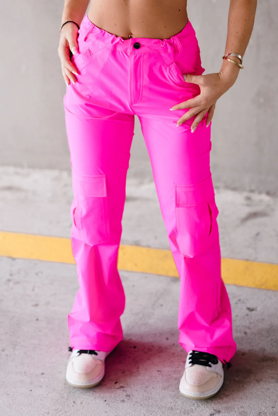 Youth Hot Pink Cinch Cargo Pant