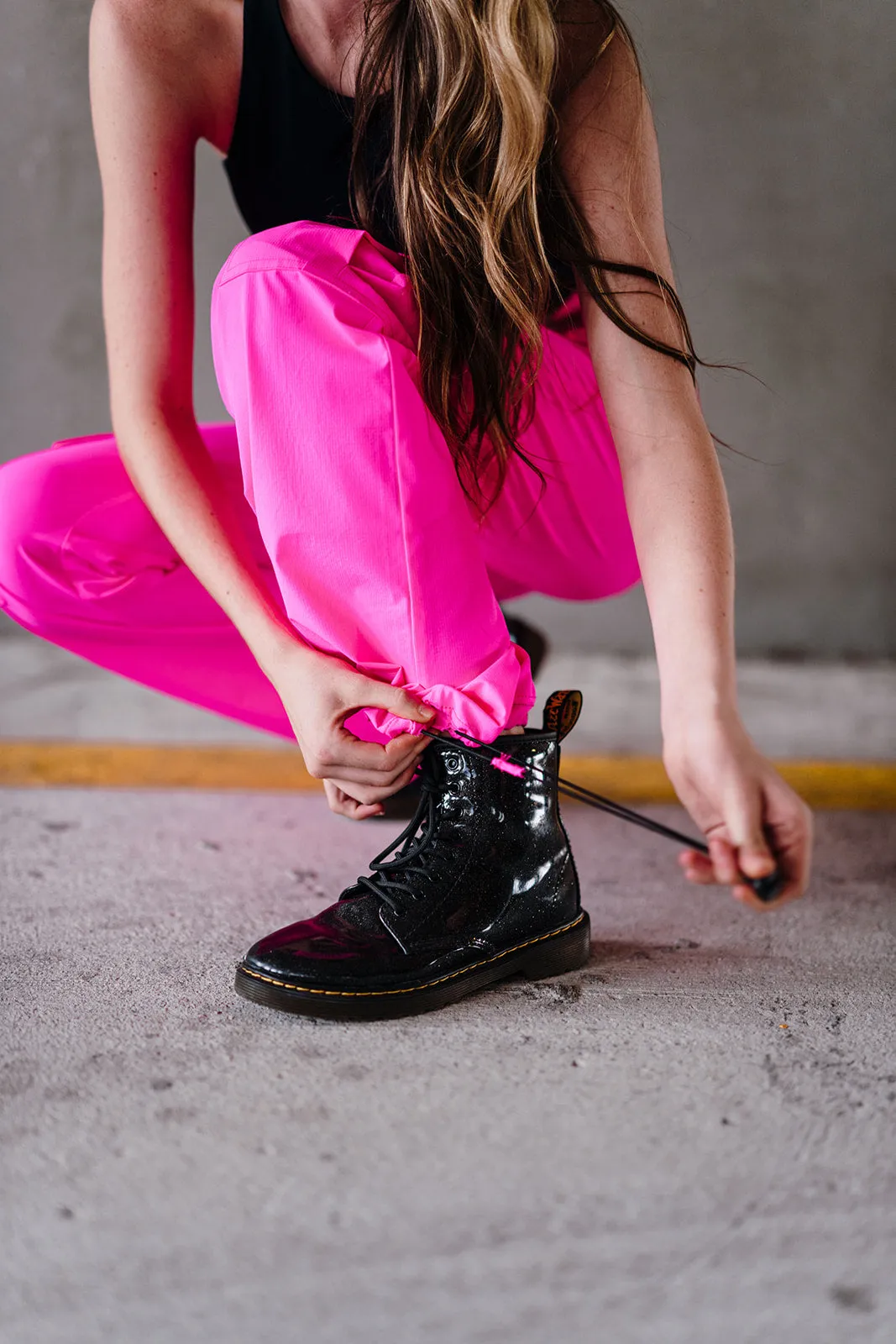 Youth Hot Pink Cinch Cargo Pant